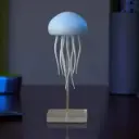 Jellyfish Cartoon LED Nihgt Light Voice Control Gradient Cute Rotating Jellyfish Hanging Bedside Lamp RGB Table Lamps Room Decor
