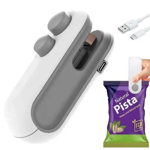 Portable USB Rechargeable Mini Pocket Sealing Machine Heat Vacuum Seal for Kitchen for Sealing Food Plastic Bags